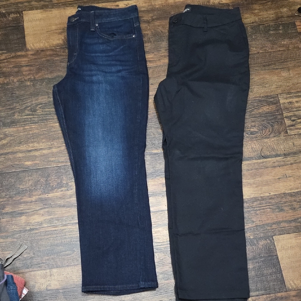 Lee Dark Blue Straight Leg Jeans